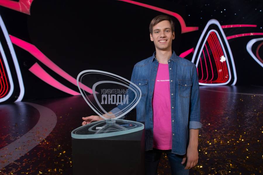 Roman Strakhov at the Amazing People talent show